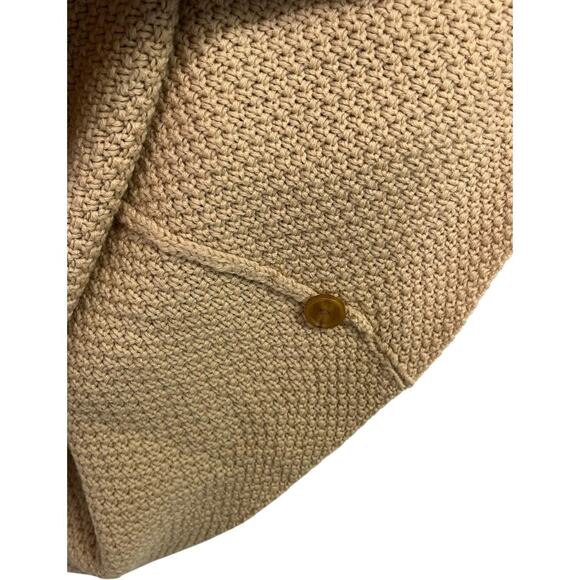 Patagonia Cardigan Sweater Coat Womens Medium Beige Merino Wool Button Front - Picture 8 of 13